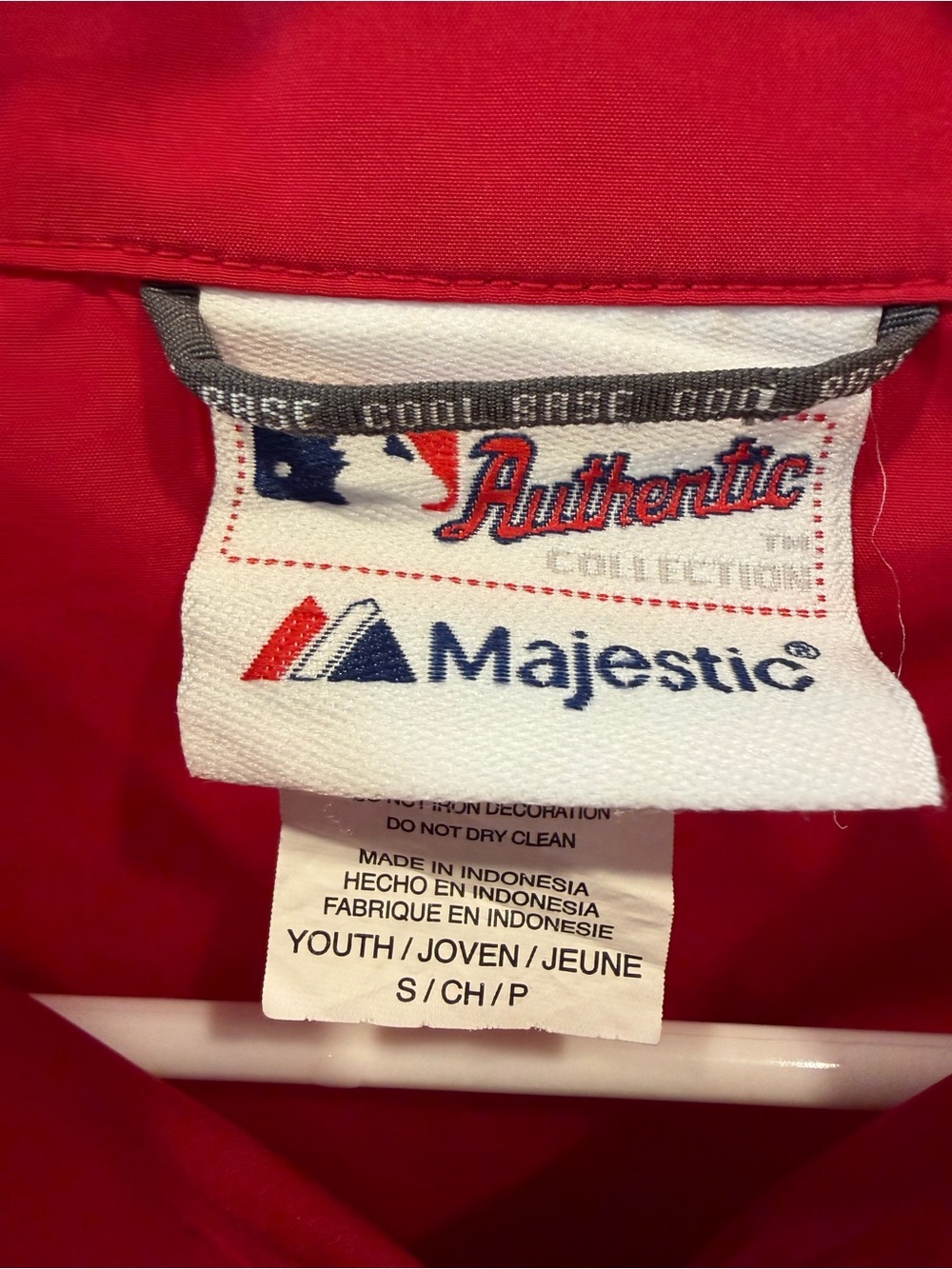MLB CINCINNATI REDS Embroidered Youth Quarter Zip Windbreaker - Picture 3 of 8